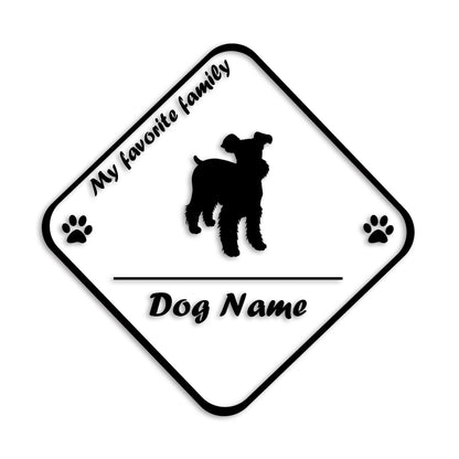 ミニチュアシュナウザー 文字入れ可能 ペット 犬 カッティング ステッカー (st-11-108)