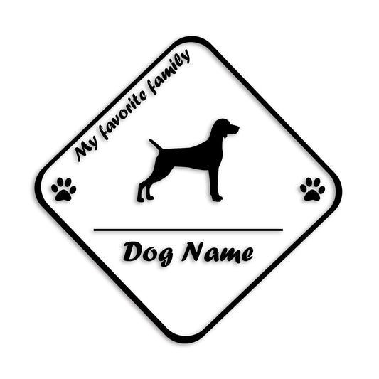 ワイマラナー 文字入れ可能 ペット 犬 カッティング ステッカー (st-11-118)