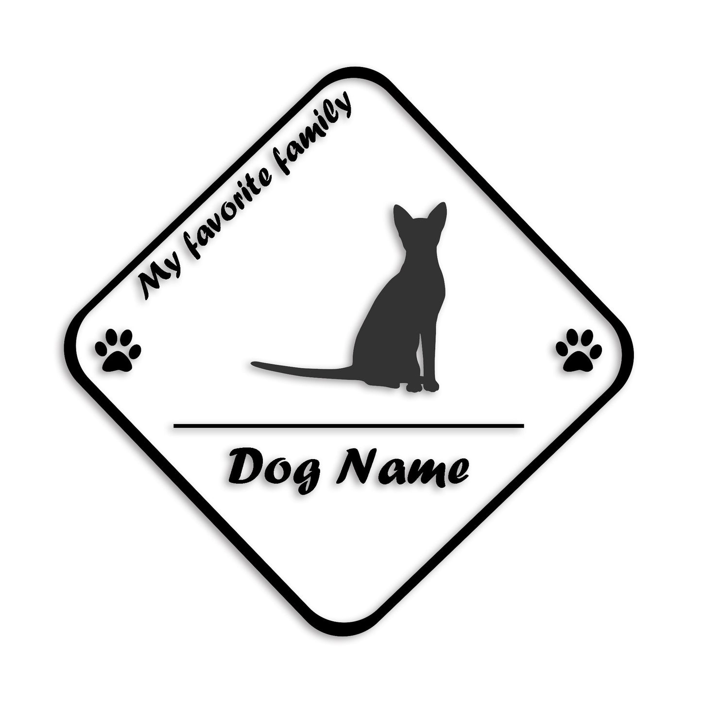 オリエンタル 文字入れ可能 ペット 猫 カッティング ステッカー (st-11-144)