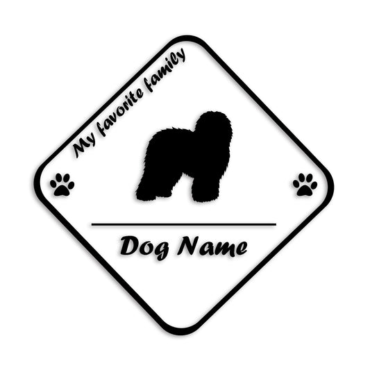 オールドイングリッシュ 文字入れ可能 ペット 犬 カッティング ステッカー (st-11-15)