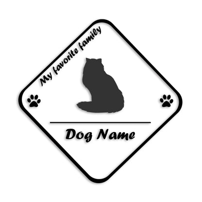 ペルシャ 文字入れ可能 ペット 猫 カッティング ステッカー (st-11-168)