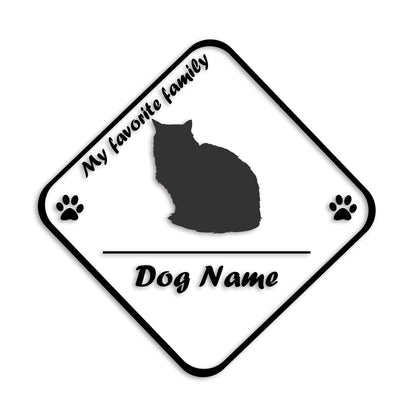 ペルシャ 文字入れ可能 ペット 猫 カッティング ステッカー (st-11-169)