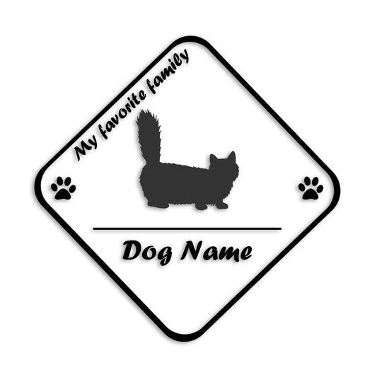 マンチカン 文字入れ可能 ペット 猫 カッティング ステッカー (st-11-171)