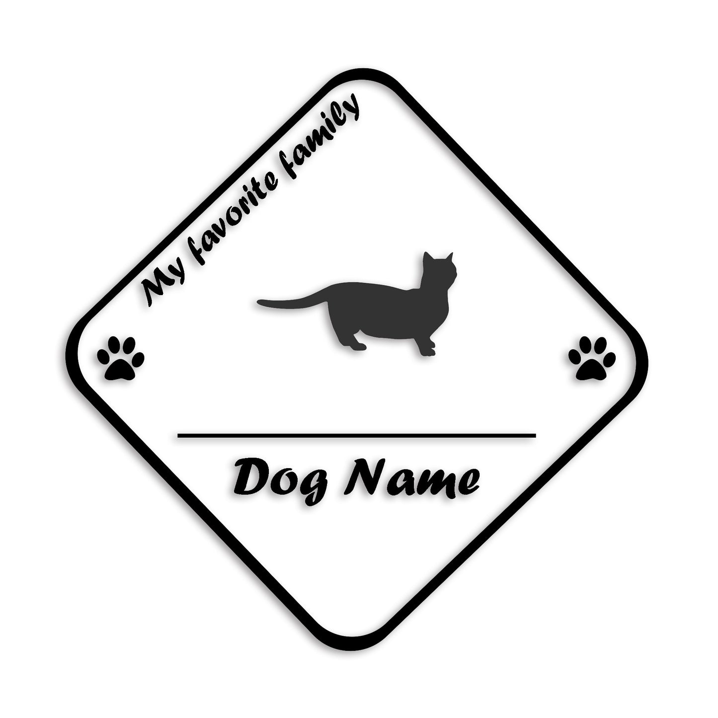 マンチカン 文字入れ可能 ペット 猫 カッティング ステッカー (st-11-172)