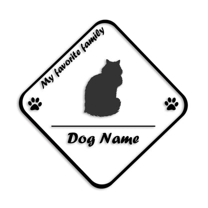 メインクーン 文字入れ可能 ペット 猫 カッティング ステッカー (st-11-173)