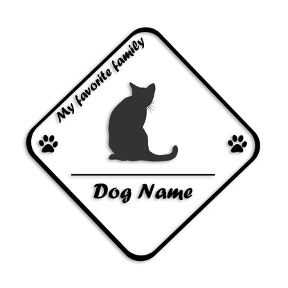 ロシアンブルー 文字入れ可能 ペット 猫 カッティング ステッカー (st-11-177)