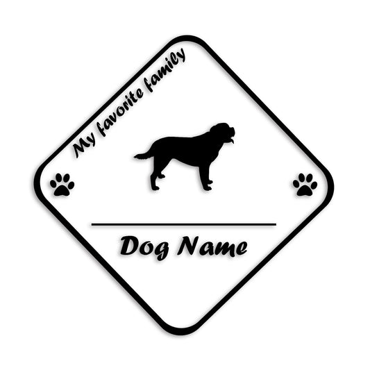 セントバーナード 文字入れ可能 ペット 犬 カッティング ステッカー (st-11-40)