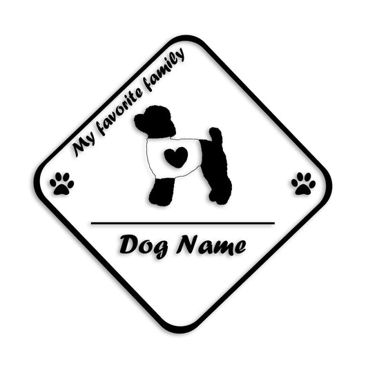 トイプードル 文字入れ可能 ペット 犬 カッティング ステッカー (st-11-55)