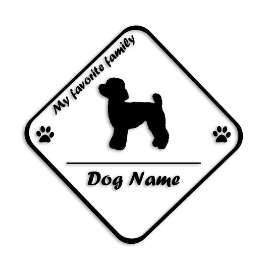 トイプードル 文字入れ可能 ペット 犬 カッティング ステッカー (st-11-56)