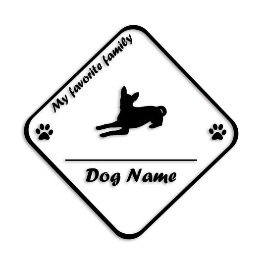 バセンジー 文字入れ可能 ペット 犬 カッティング ステッカー (st-11-70)