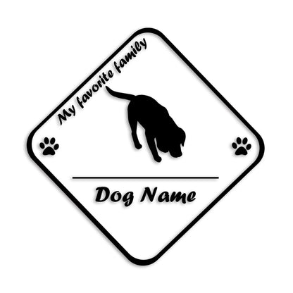 ビーグル 文字入れ可能 ペット 犬 カッティング ステッカー (st-11-80)