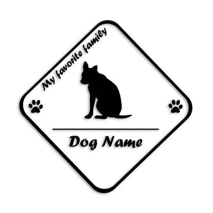 ブルテリア 文字入れ可能 ペット 犬 カッティング ステッカー (st-11-86)