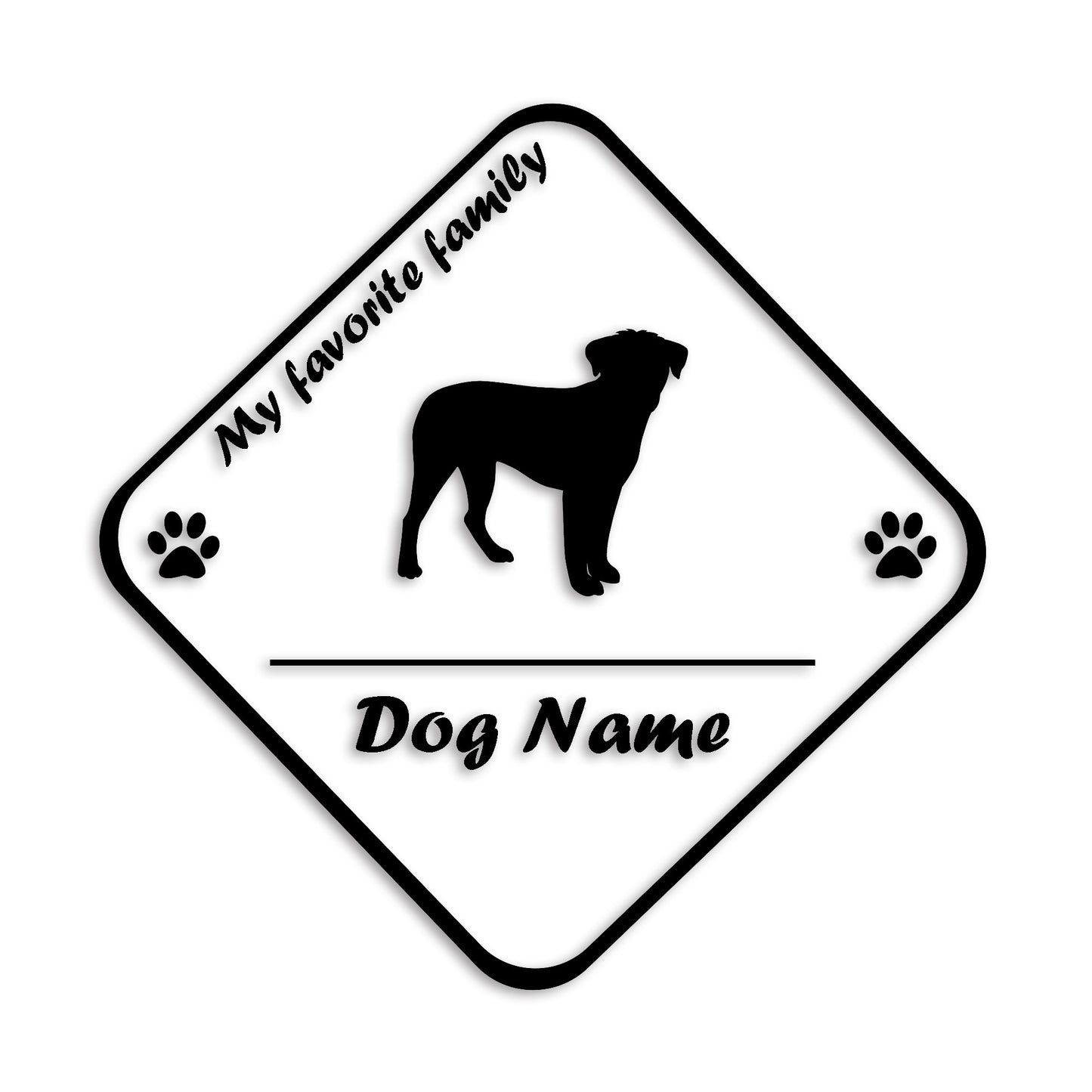 ボーダーテリア 文字入れ可能 ペット 犬 カッティング ステッカー (st-11-95)