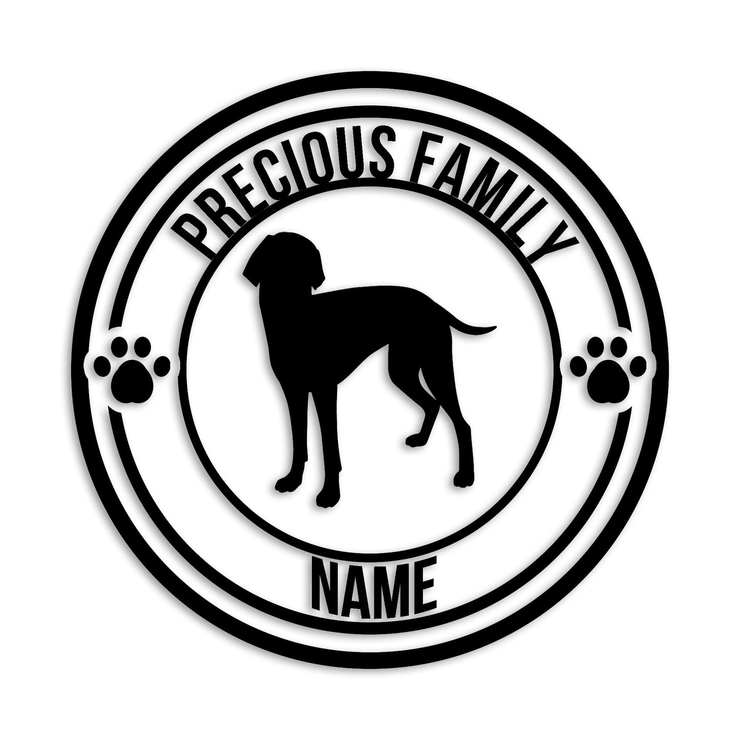 ワイマラナー 文字入れ可能 ペット 犬 カッティング ステッカー (st-132-117)