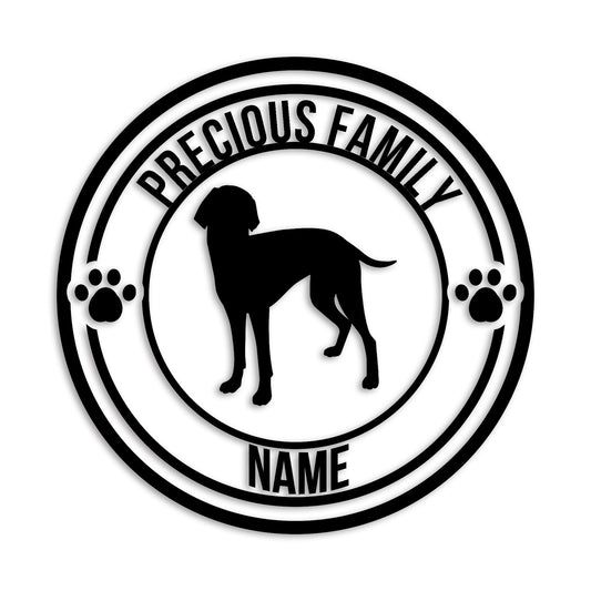 ワイマラナー 文字入れ可能 ペット 犬 カッティング ステッカー (st-132-117)