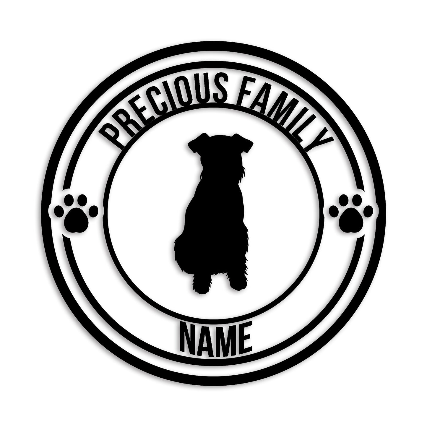 ウェルシュテリア 文字入れ可能 ペット 犬 カッティング ステッカー (st-132-12)