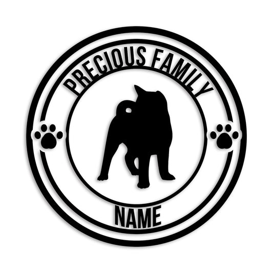 秋田犬 文字入れ可能 ペット 犬 カッティング ステッカー (st-132-126)