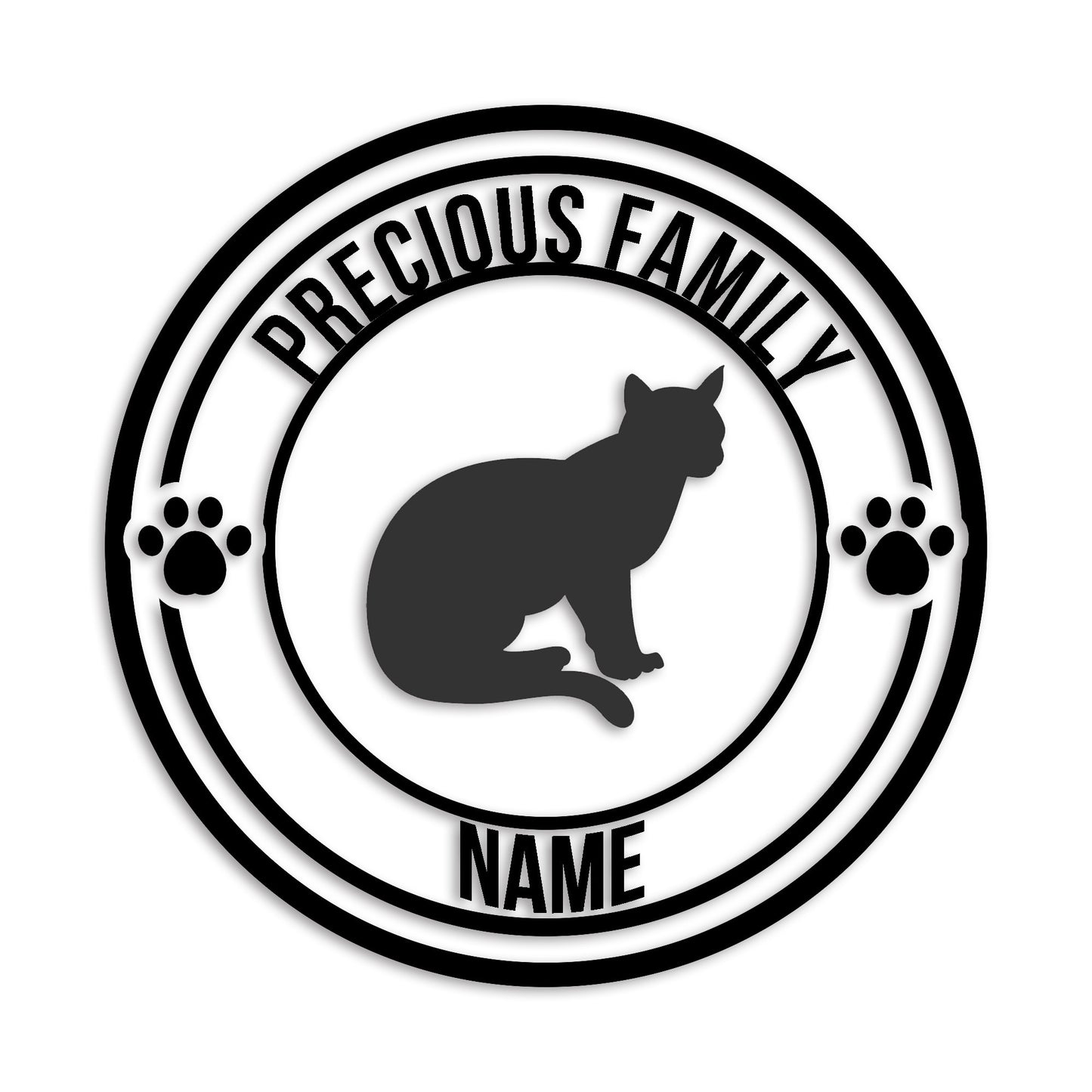 アビシニアン 文字入れ可能 ペット 猫 カッティング ステッカー (st-132-131)