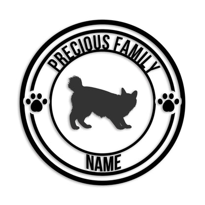 アメリカンボブテイル 文字入れ可能 ペット 猫 カッティング ステッカー (st-132-138)