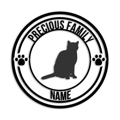 オシキャット 文字入れ可能 ペット 猫 カッティング ステッカー (st-132-143)