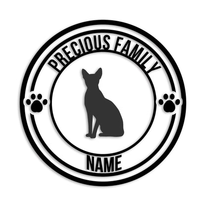 スフィンクス 文字入れ可能 ペット 猫 カッティング ステッカー (st-132-155)