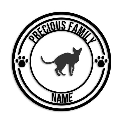 スフィンクス 文字入れ可能 ペット 猫 カッティング ステッカー (st-132-156)