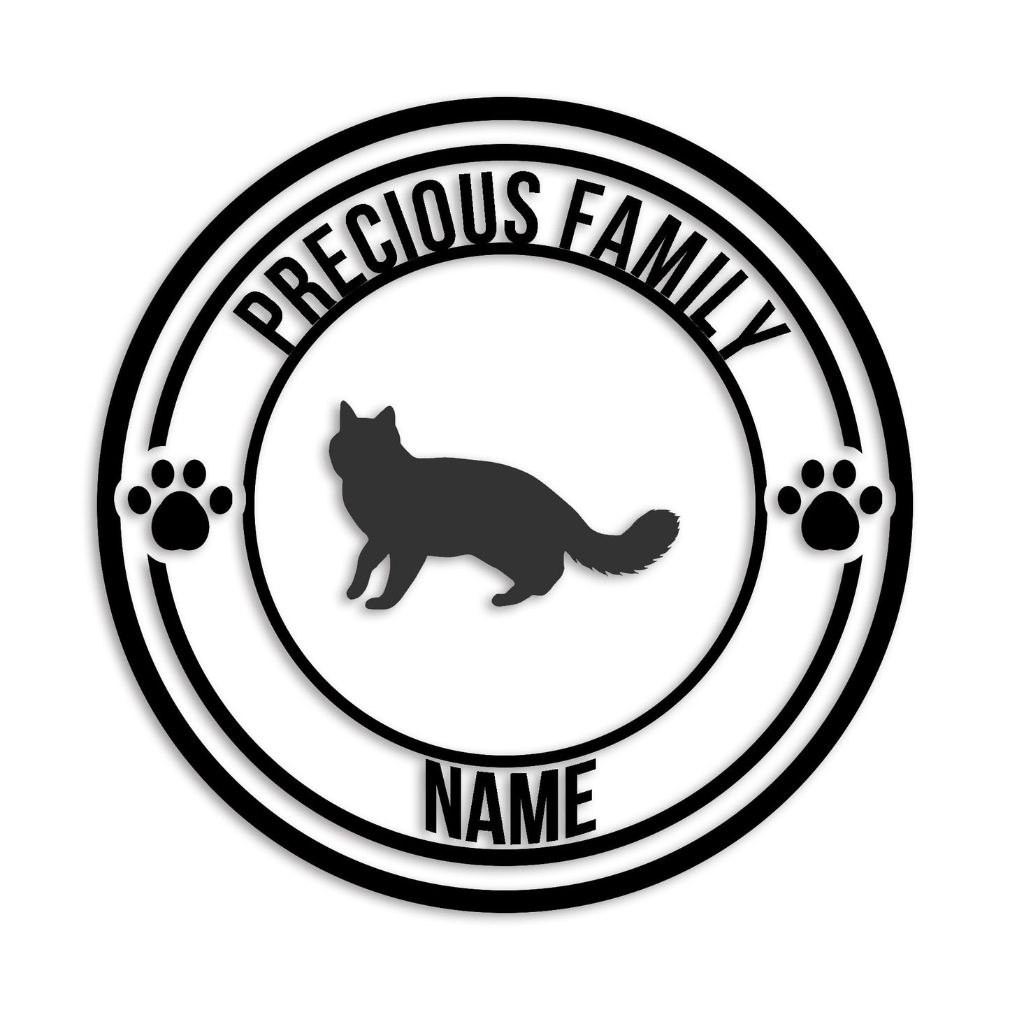 ターキッシュバン 文字入れ可能 ペット 猫 カッティング ステッカー (st-132-158)