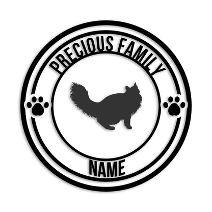 ノルウェージャンフォレストキャット 文字入れ可能 ペット 猫 カッティング ステッカー (st-132-163)