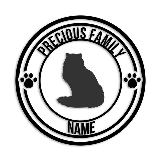 ペルシャ 文字入れ可能 ペット 猫 カッティング ステッカー (st-132-168)