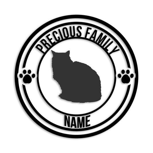 ペルシャ 文字入れ可能 ペット 猫 カッティング ステッカー (st-132-169)