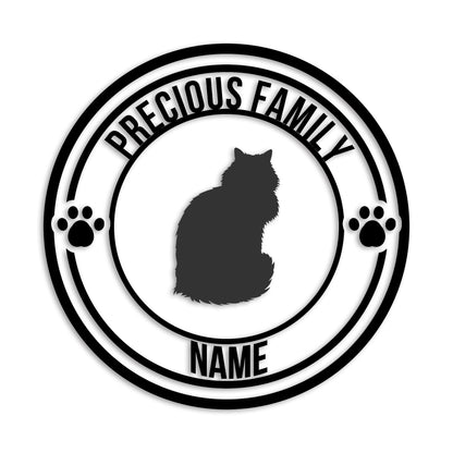 メインクーン 文字入れ可能 ペット 猫 カッティング ステッカー (st-132-173)