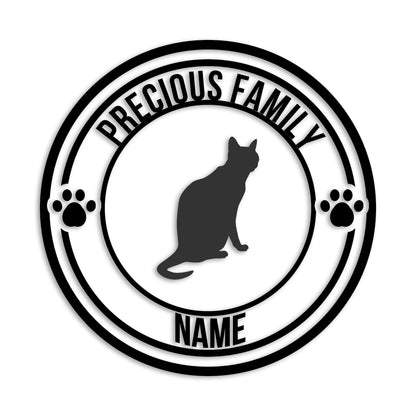 ロシアンブルー 文字入れ可能 ペット 猫 カッティング ステッカー (st-132-176)