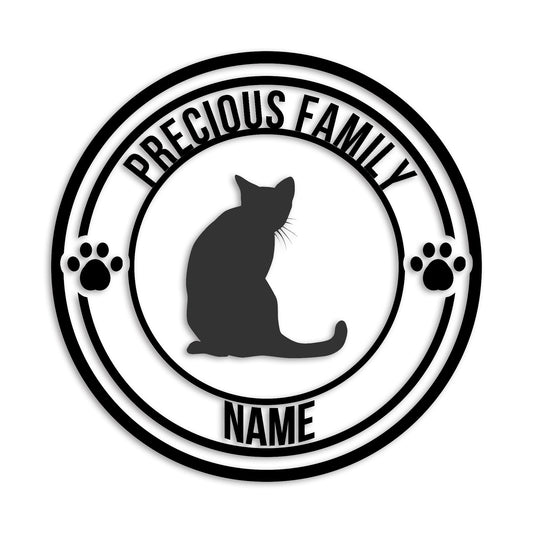 ロシアンブルー 文字入れ可能 ペット 猫 カッティング ステッカー (st-132-177)