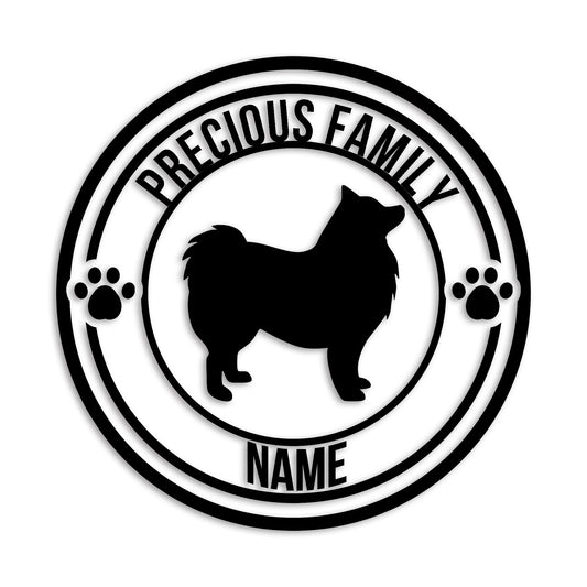 スピッツ 文字入れ可能 ペット 犬 カッティング ステッカー (st-132-37)