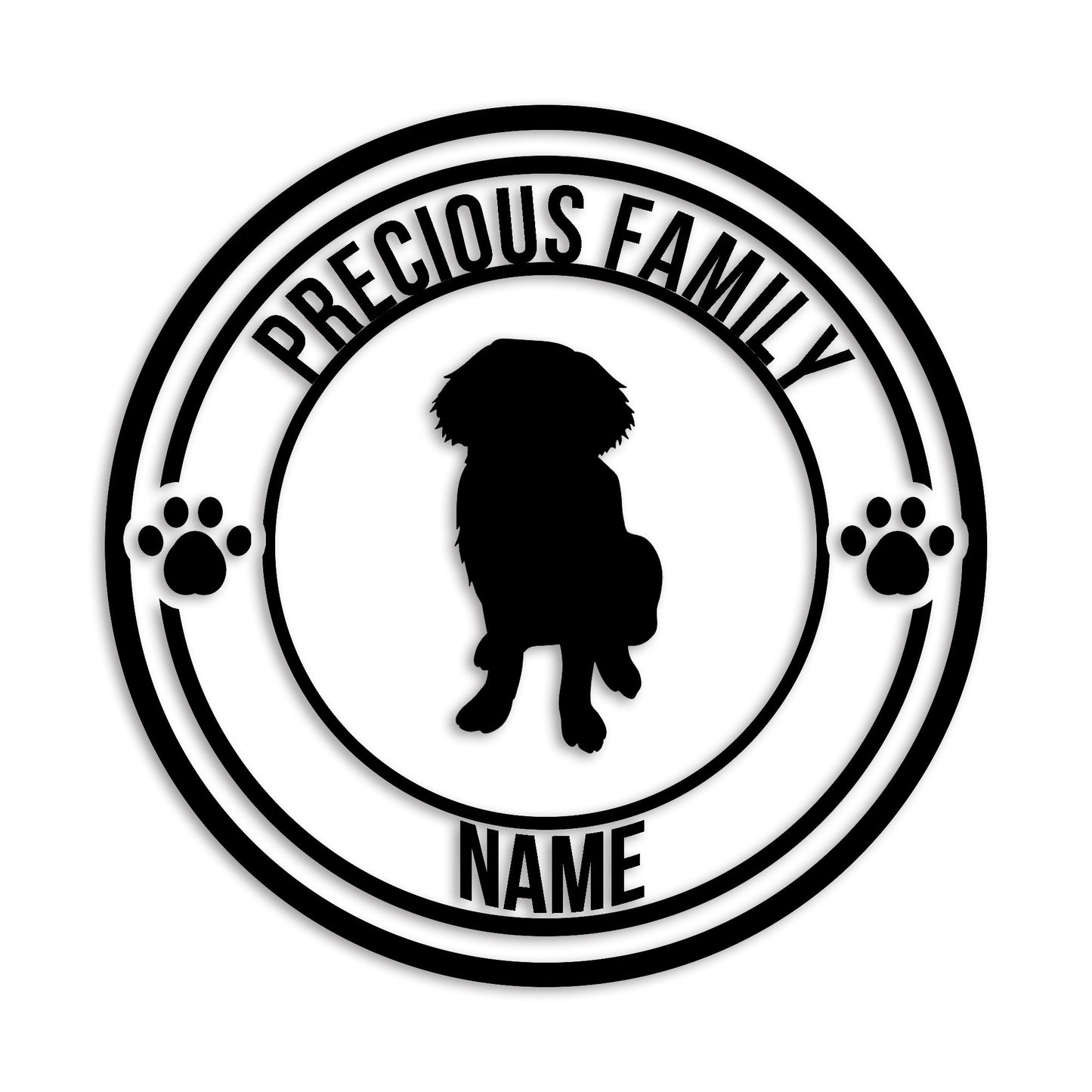 セントバーナード 文字入れ可能 ペット 犬 カッティング ステッカー (st-132-42)