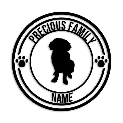 セントバーナード 文字入れ可能 ペット 犬 カッティング ステッカー (st-132-42)