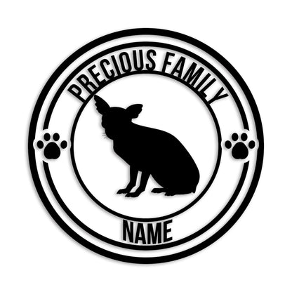 チワワ 文字入れ可能 ペット 犬 カッティング ステッカー (st-132-51)