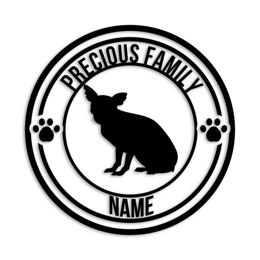 チワワ 文字入れ可能 ペット 犬 カッティング ステッカー (st-132-51)