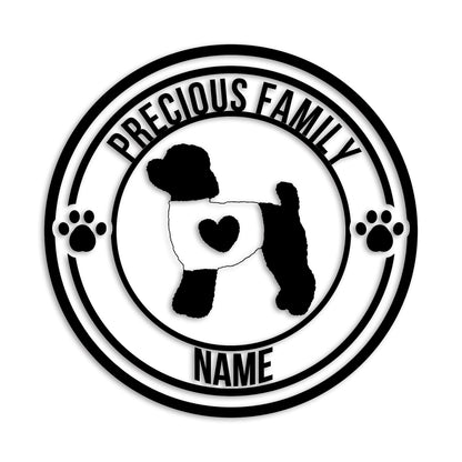 トイプードル 文字入れ可能 ペット 犬 カッティング ステッカー (st-132-55)