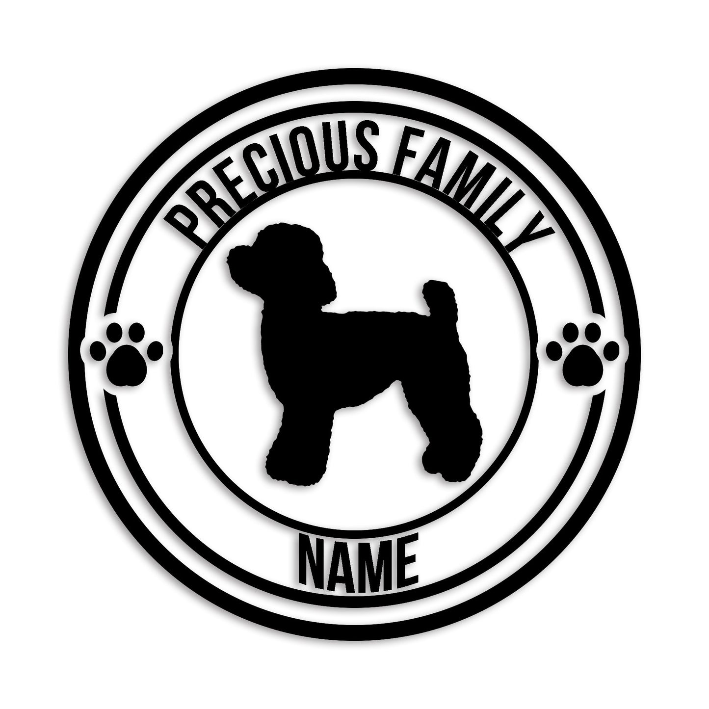 トイプードル 文字入れ可能 ペット 犬 カッティング ステッカー (st-132-56)