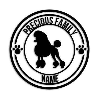 トイプードル 文字入れ可能 ペット 犬 カッティング ステッカー (st-132-58)