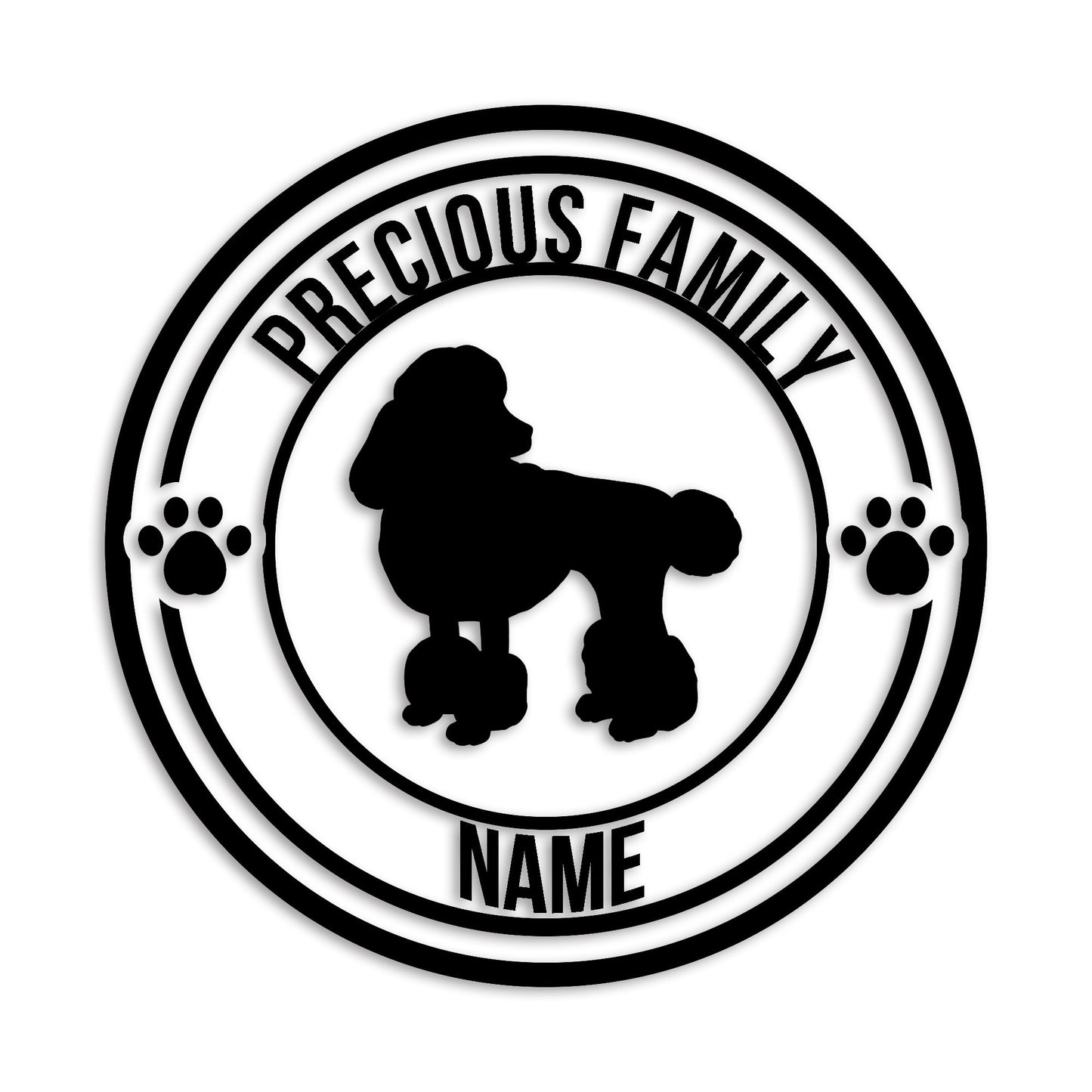 トイプードル 文字入れ可能 ペット 犬 カッティング ステッカー (st-132-59)