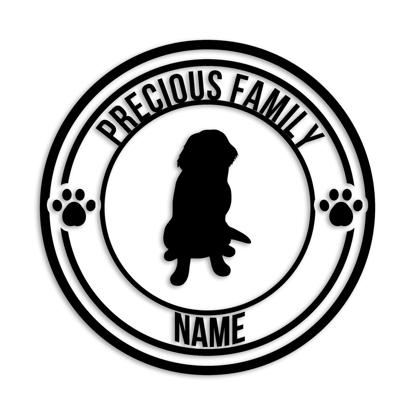 ニューファンドランド 文字入れ可能 ペット 犬 カッティング ステッカー (st-132-63)