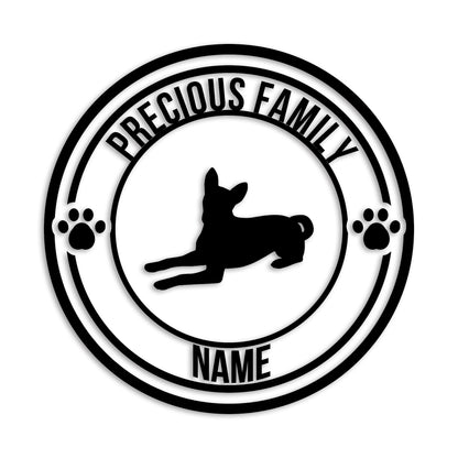 バセンジー 文字入れ可能 ペット 犬 カッティング ステッカー (st-132-70)