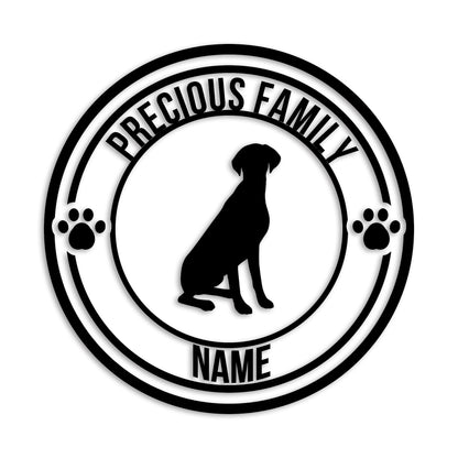 ポインター 文字入れ可能 ペット 犬 カッティング ステッカー (st-132-91)