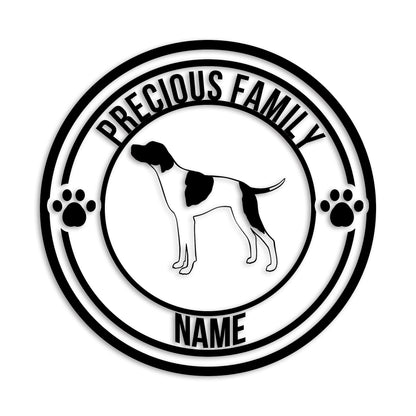 ポインター 文字入れ可能 ペット 犬 カッティング ステッカー (st-132-93)