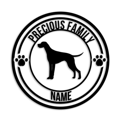 ポインター 文字入れ可能 ペット 犬 カッティング ステッカー (st-132-94)