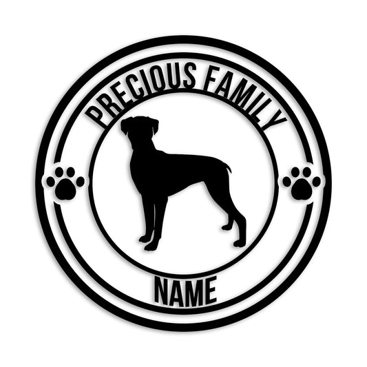 ボクサー 文字入れ可能 ペット 犬 カッティング ステッカー (st-132-97)