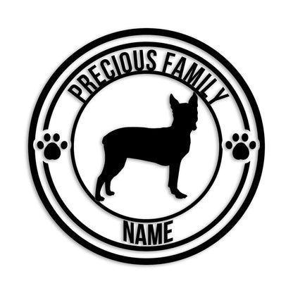 ボストンテリア 文字入れ可能 ペット 犬 カッティング ステッカー (st-132-98)