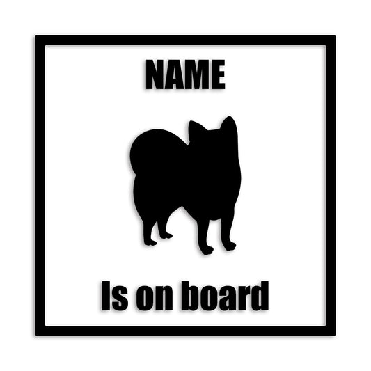 ポメラニアン 文字入れ可能 ペット 犬 カッティング ステッカー (st-133-100)